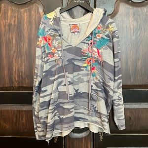 Johnny Was hoodie size xl